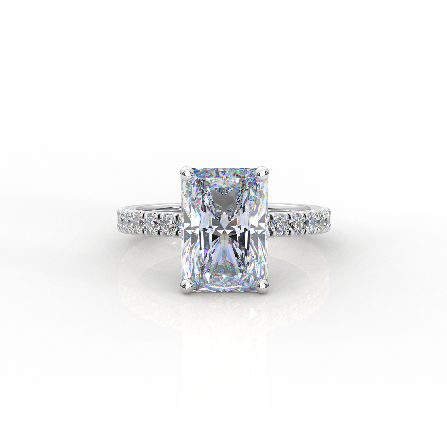 5.5ctw Radian Diamond Engagement Ring