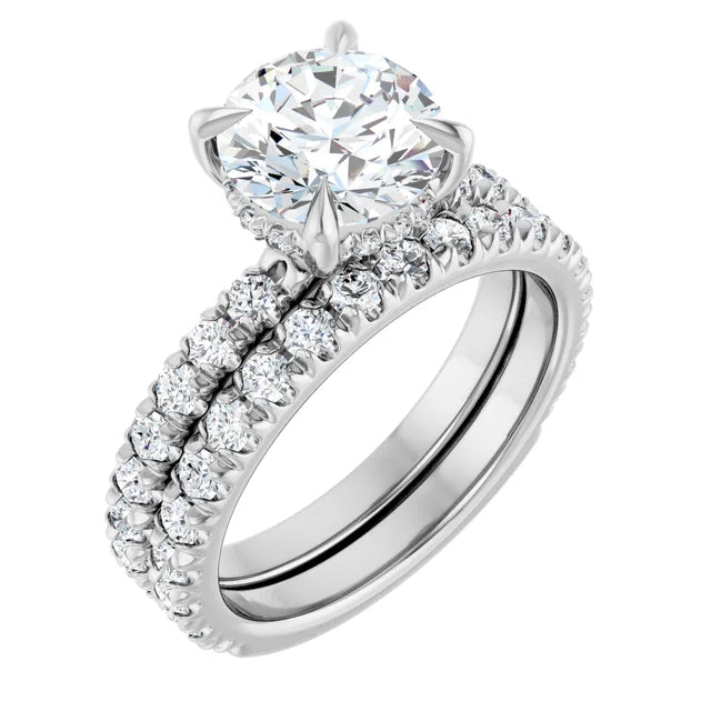 2ct Round Engagement Ring