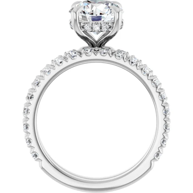 2ct Round Engagement Ring