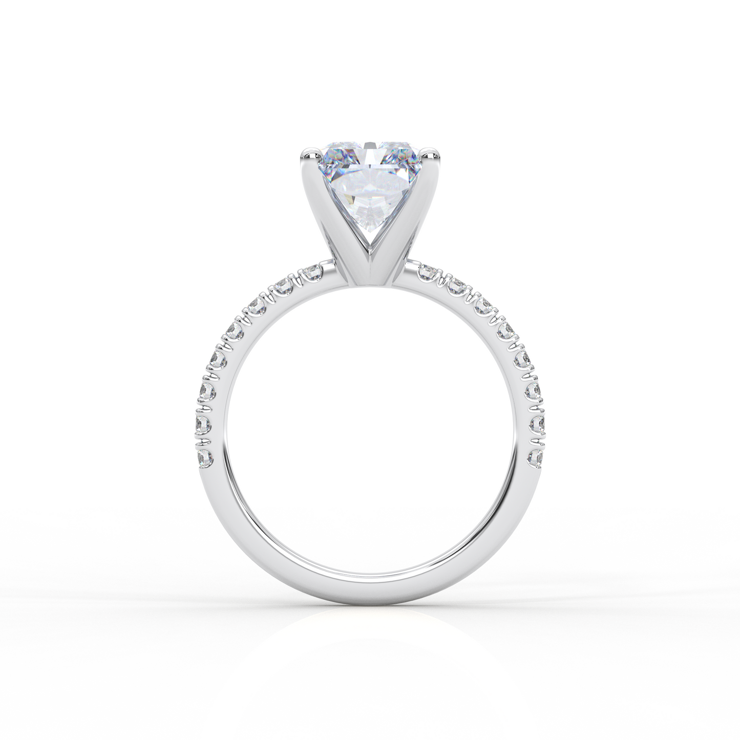 5.5ctw Radian Diamond Engagement Ring