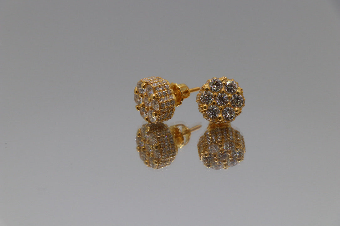 2.5 Carat Diamond Cluster Earrings