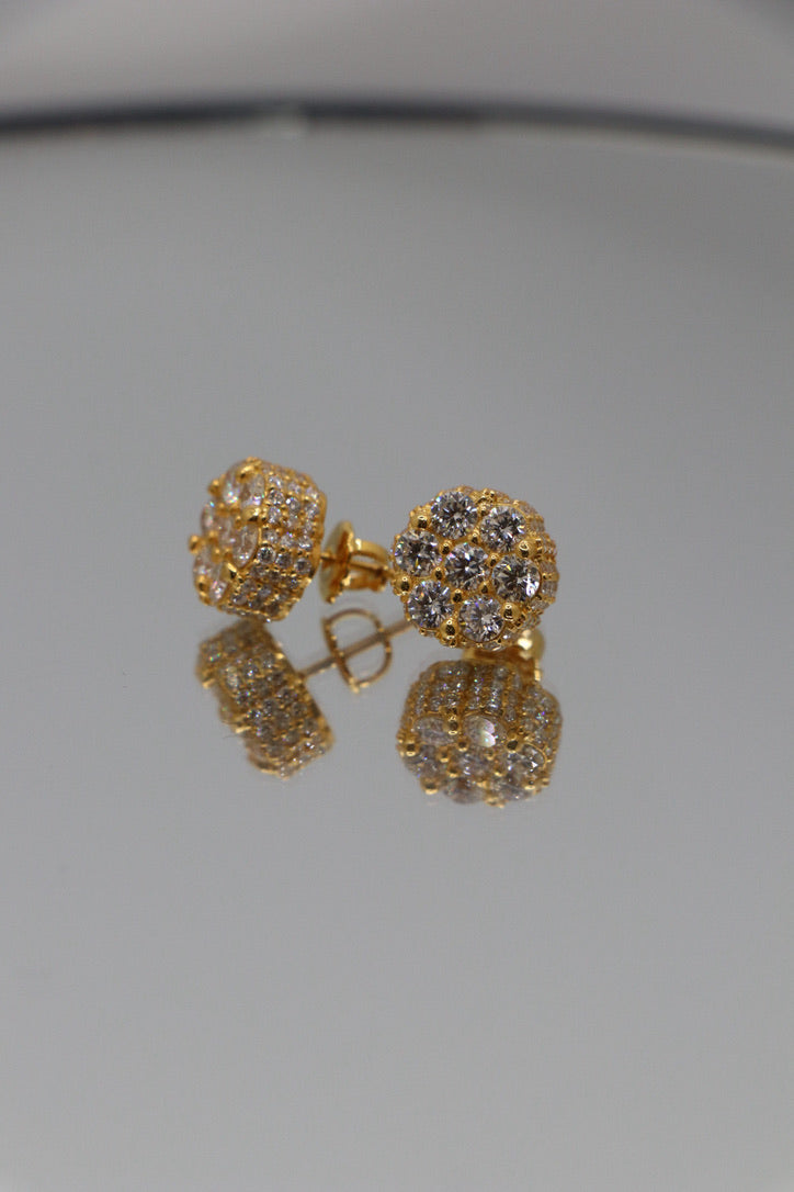 2.5 Carat Diamond Cluster Earrings