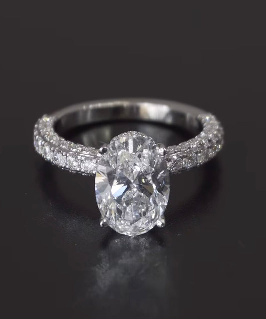 4ct Oval Diamond Ring