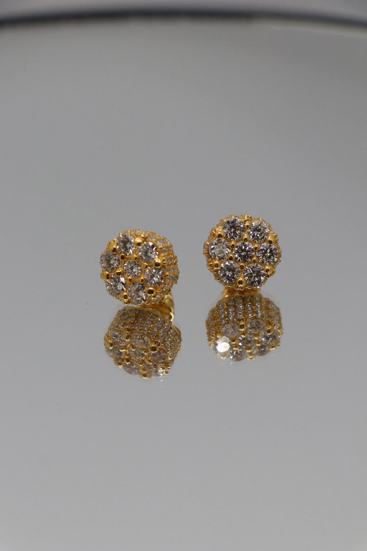 2.5 Carat Diamond Cluster Earrings