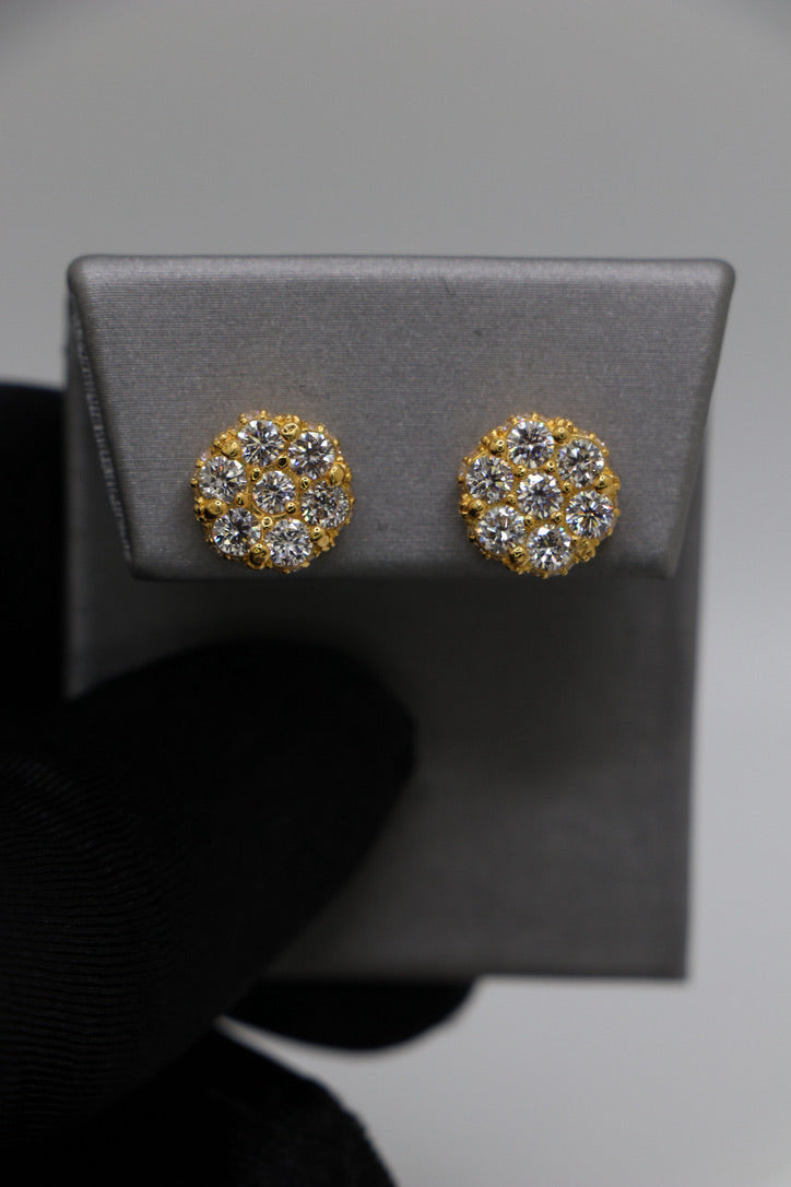 2.5 Carat Diamond Cluster Earrings