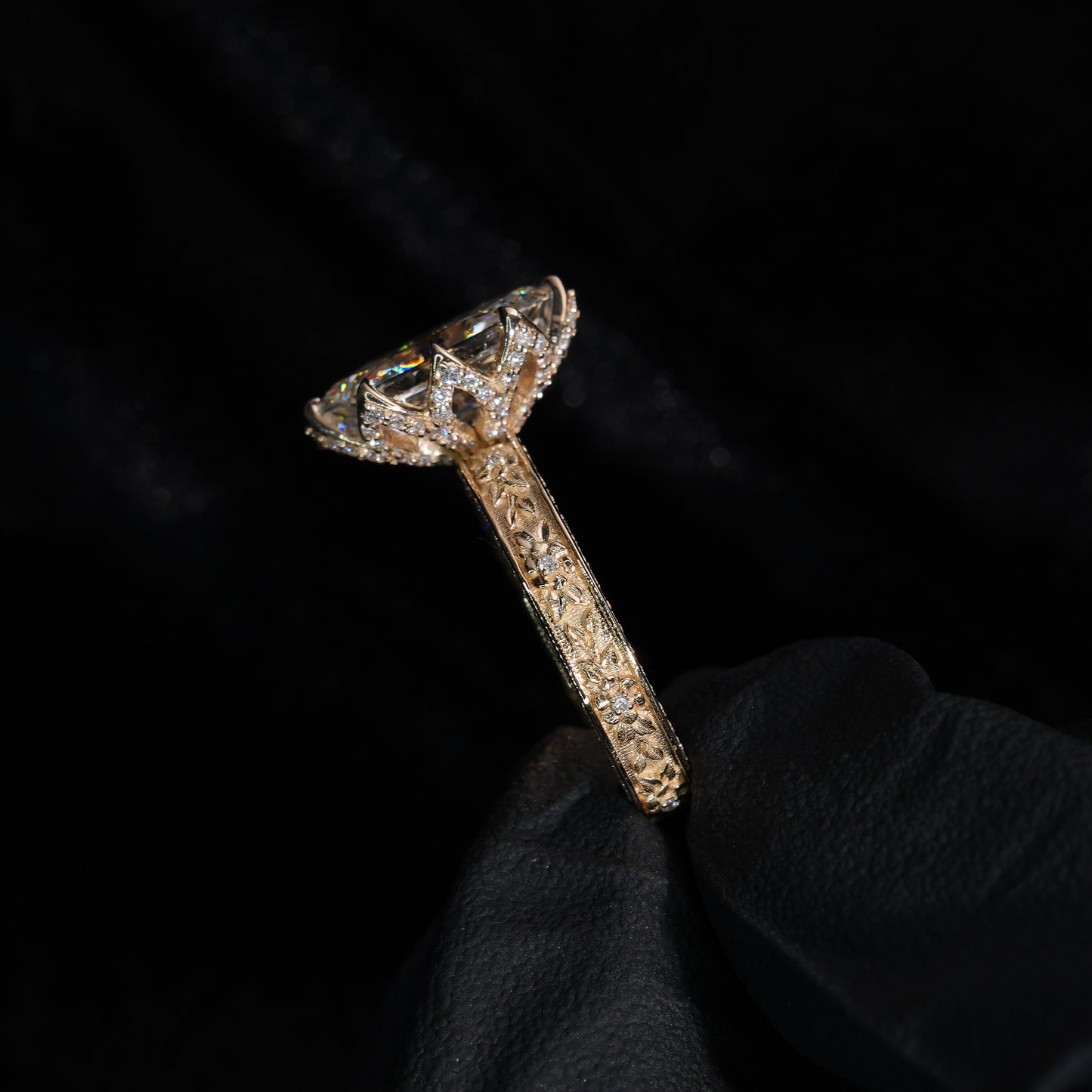 Signature Floral - Dutch Marquise (Elongated Hexagon)
