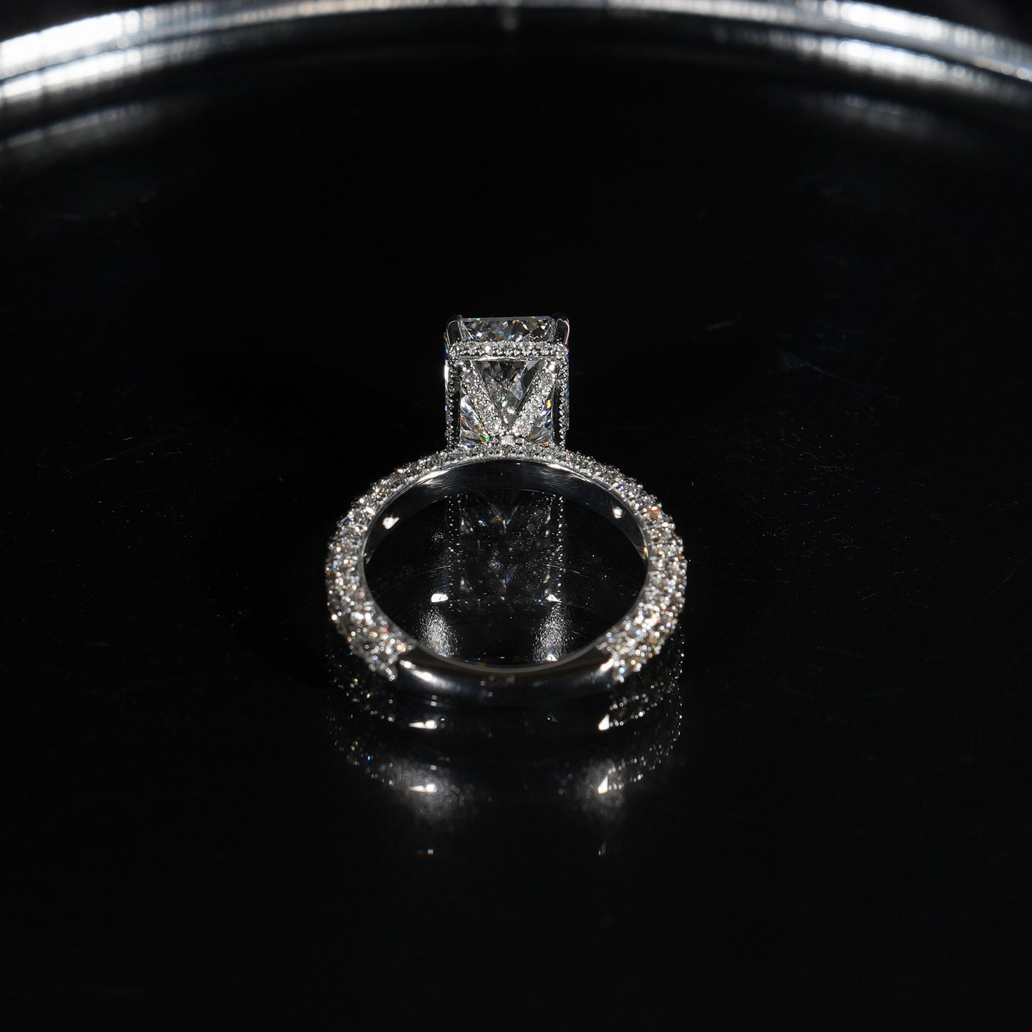 Trinity Pavé - Radiant Cut