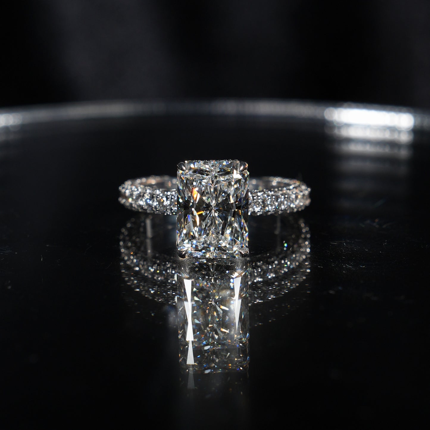 Trinity Pavé - Radiant Cut