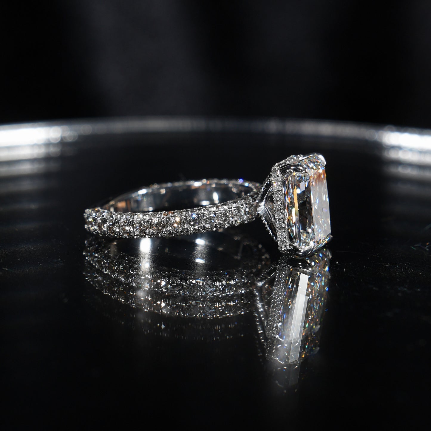 Trinity Pavé - Radiant Cut