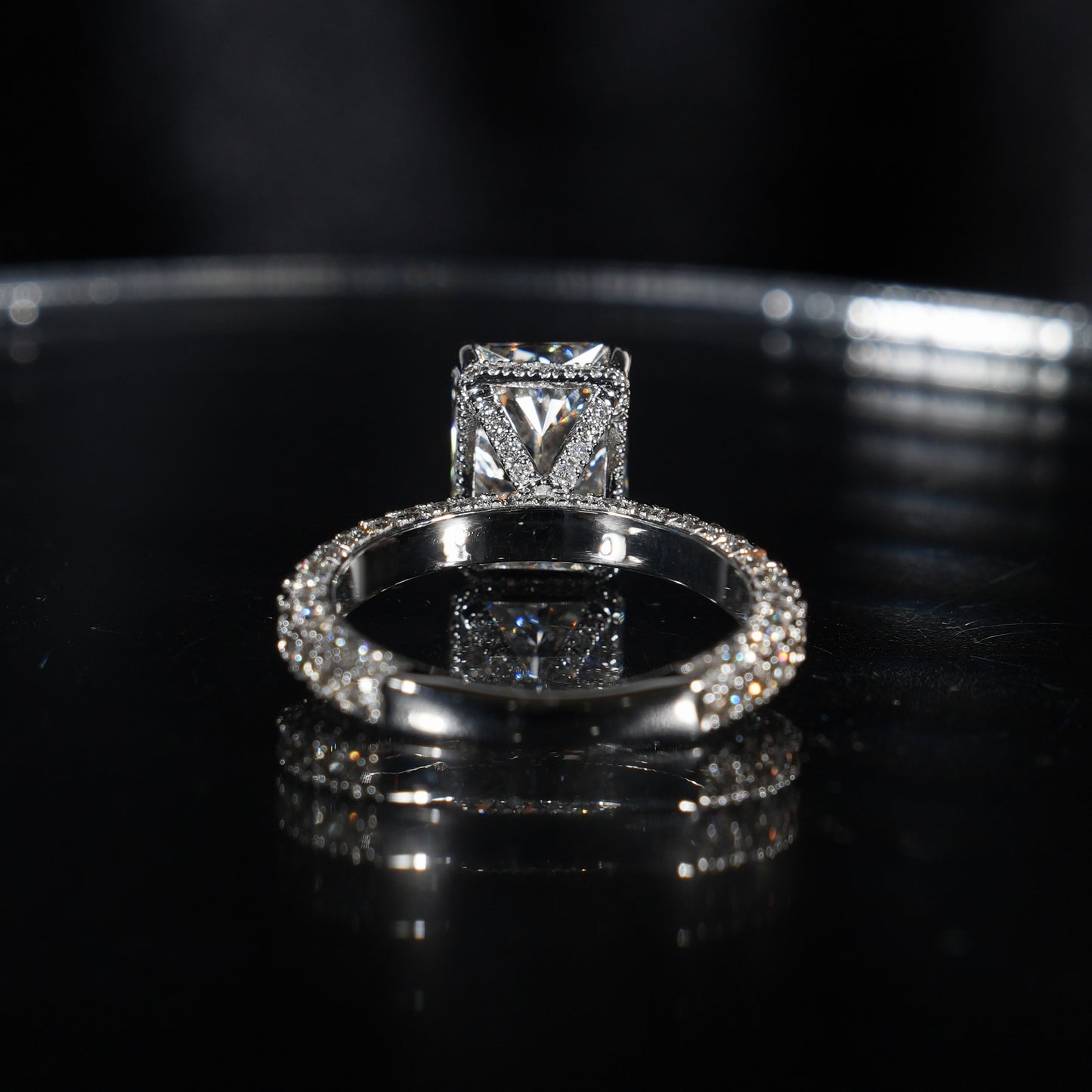 Trinity Pavé - Radiant Cut