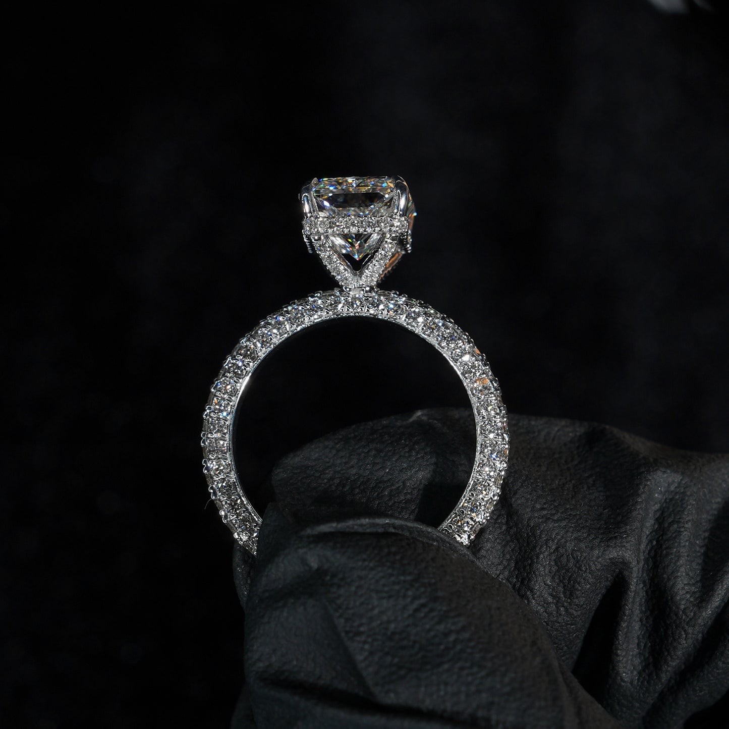 Trinity Pavé - Radiant Cut