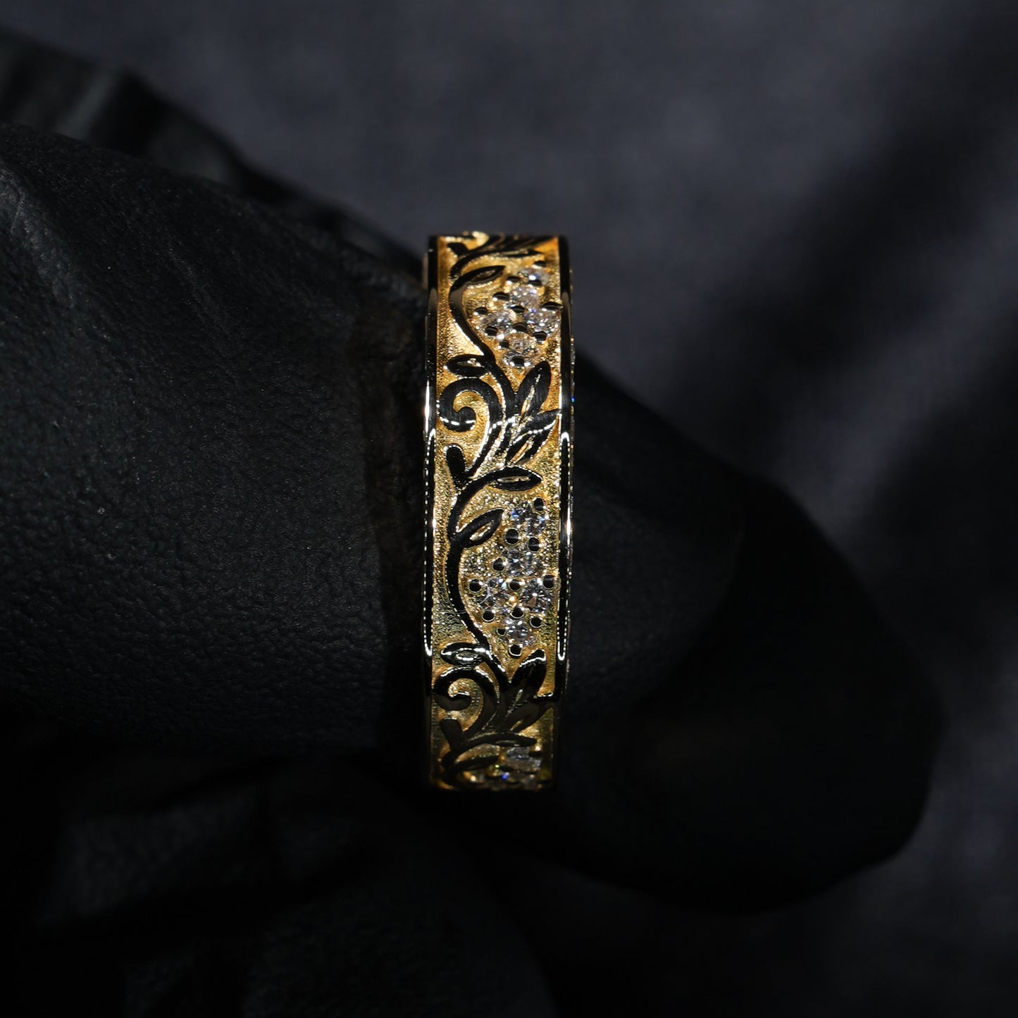 Cross + Flowing Floral Band