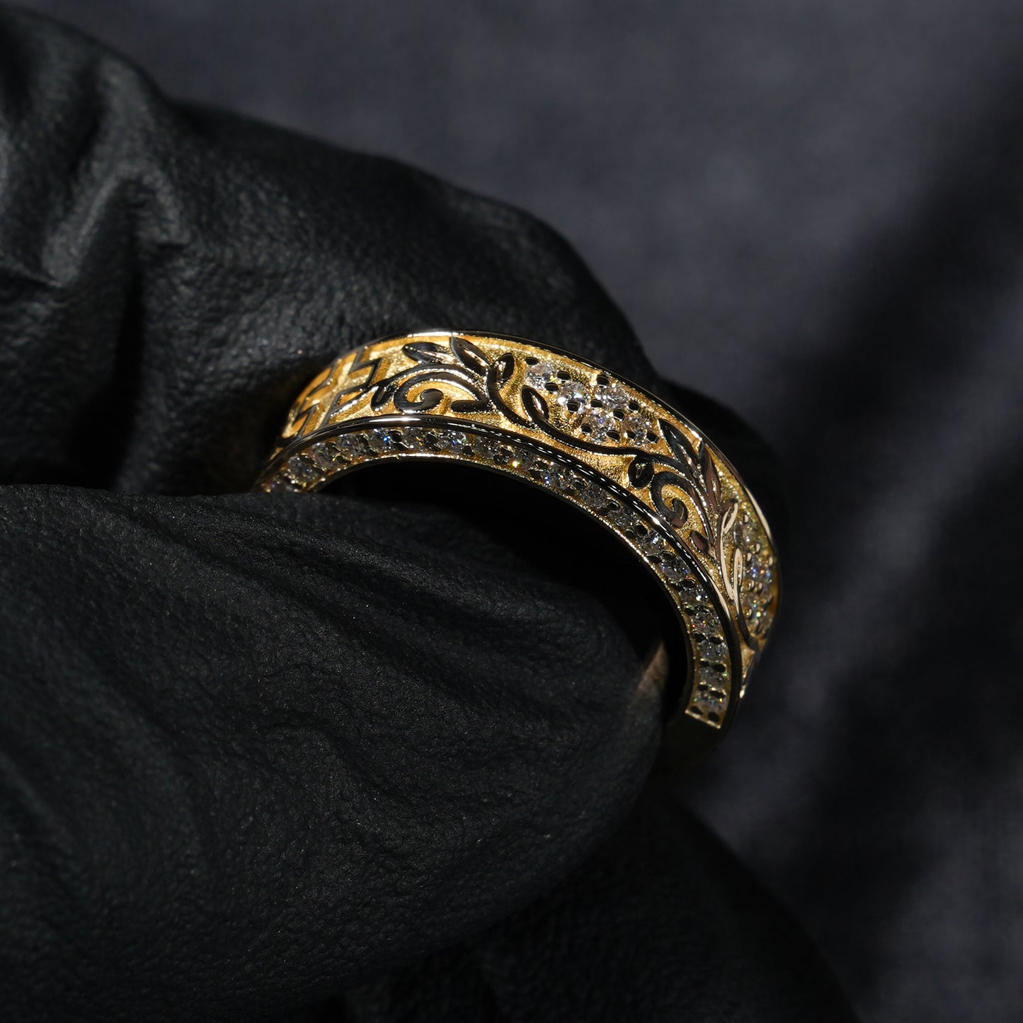 Cross + Flowing Floral Band