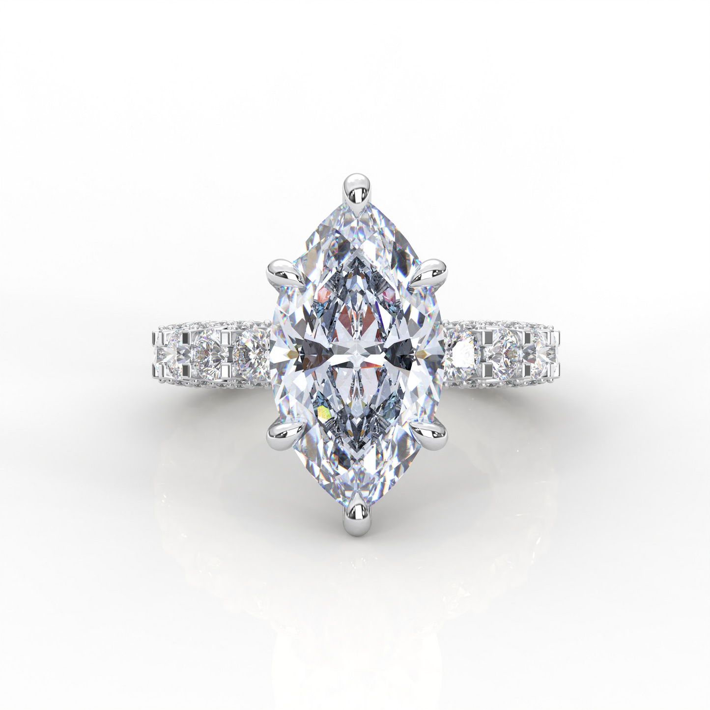 Signature Marquise Diamond Engagement Ring – 7.50 CTW